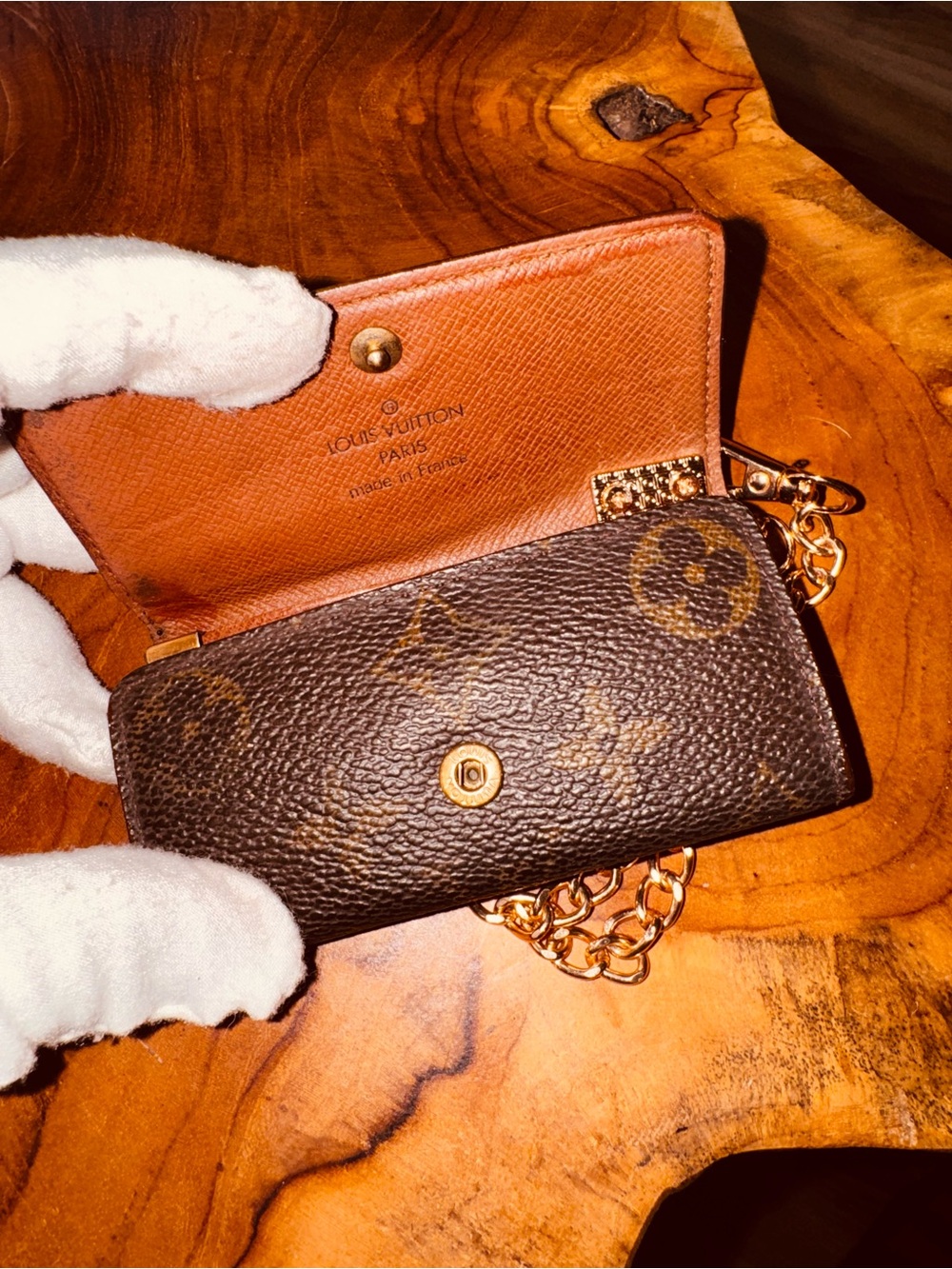 Louis Vuitton vintage monogram key case card holder necklace converted - Picture 7 of 15
